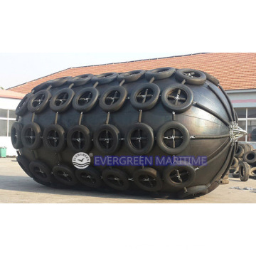 Marine Rubber Pneumatic Rubber Boat Ship Fenders with Chain and Tire Net CTN Type
